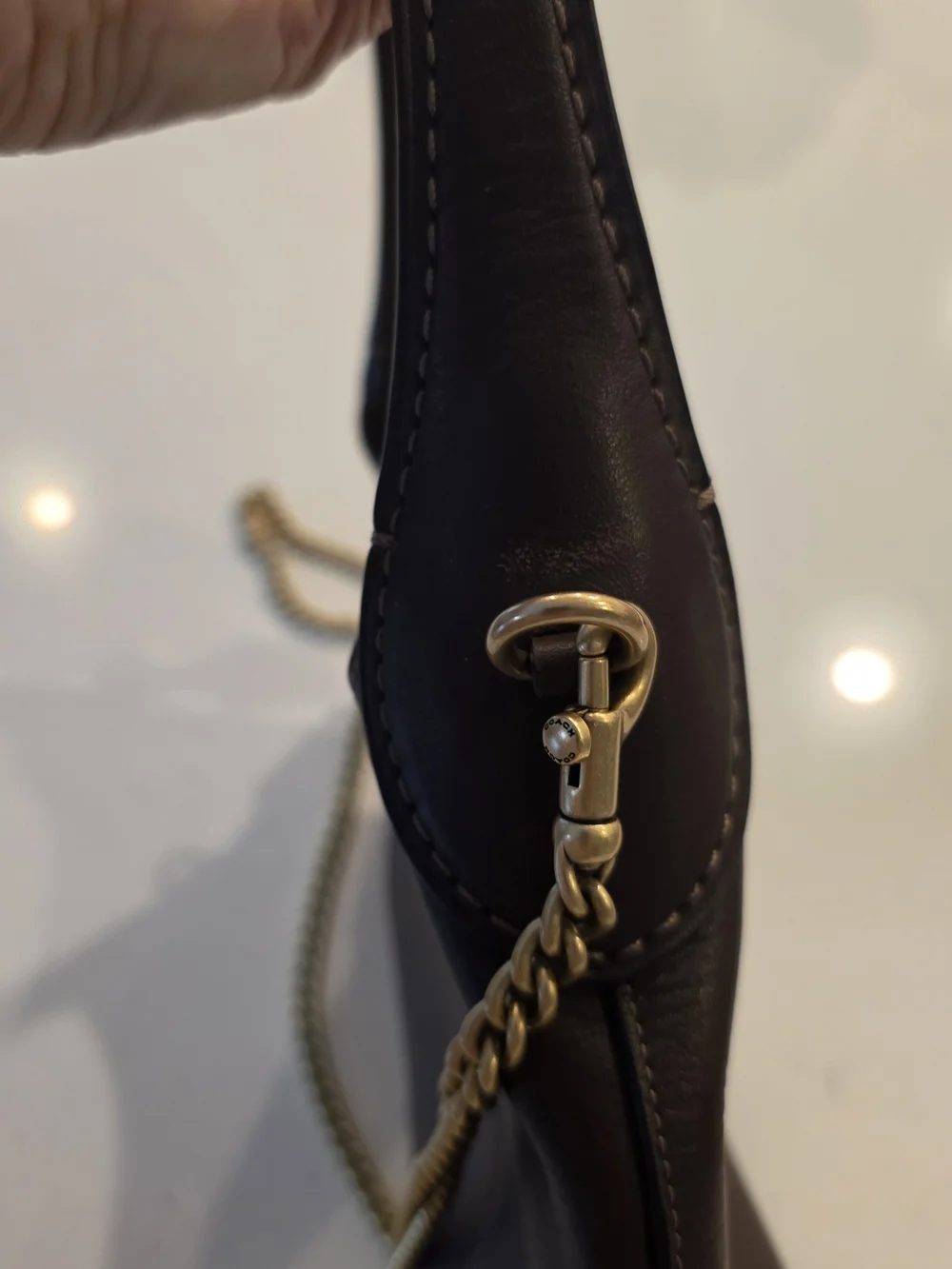 Coach Women's Maple Brooklyn 23 Leather Crossbody - Picture 6 of 8